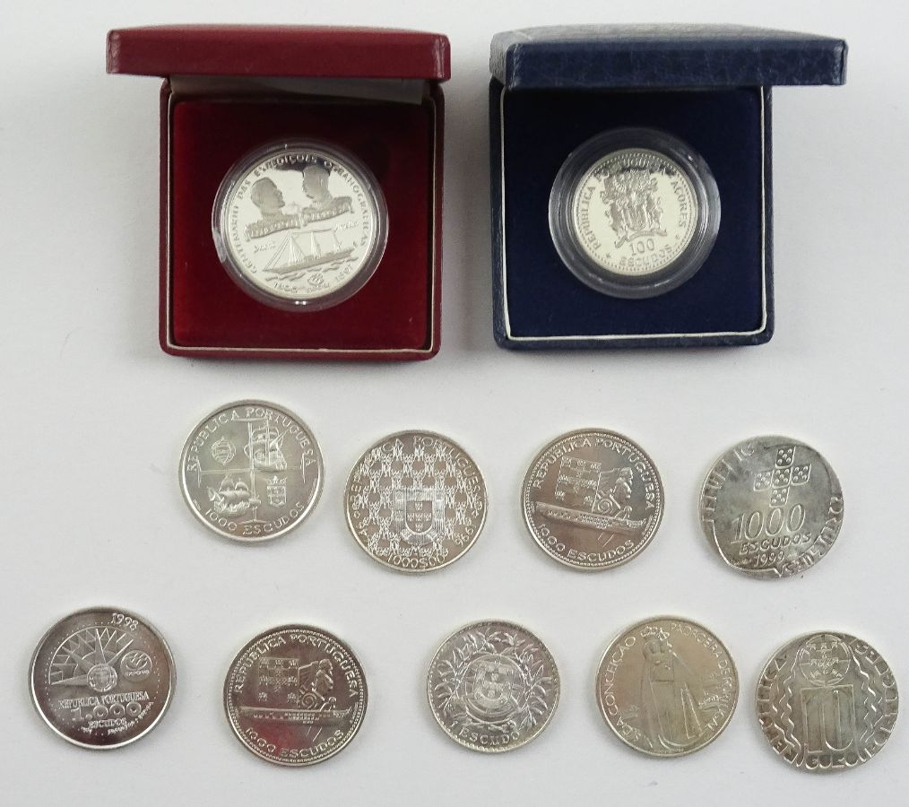 11 Moedas em Prata