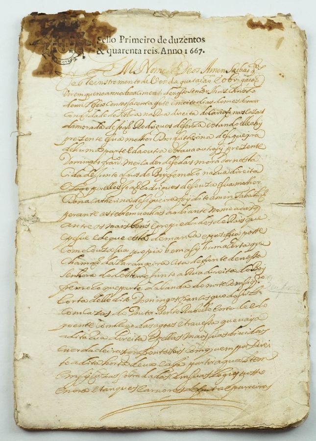 D. Catarina de Siqueira, horta da Laranjeira. Anjos, Lisboa - 1667