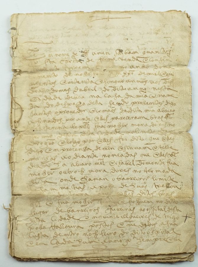 Escritura antiga de venda. Beja - 1585