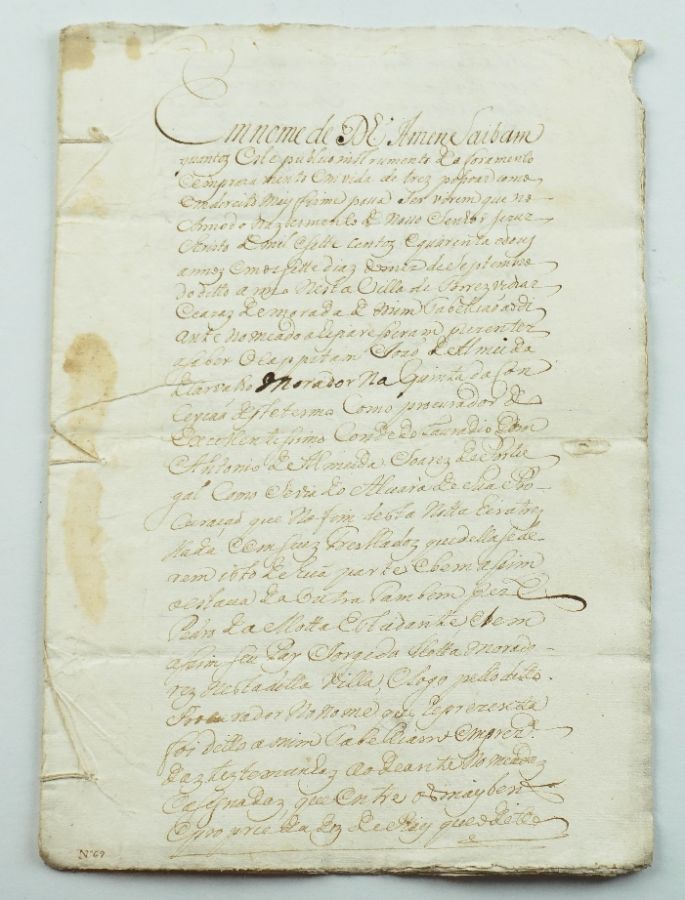 Conde de Lavradio. Fonte Grada, Torres Vedras - 1742