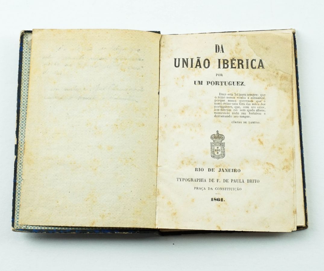 Raro livro anti-iberista publicado no Brasil (1861)