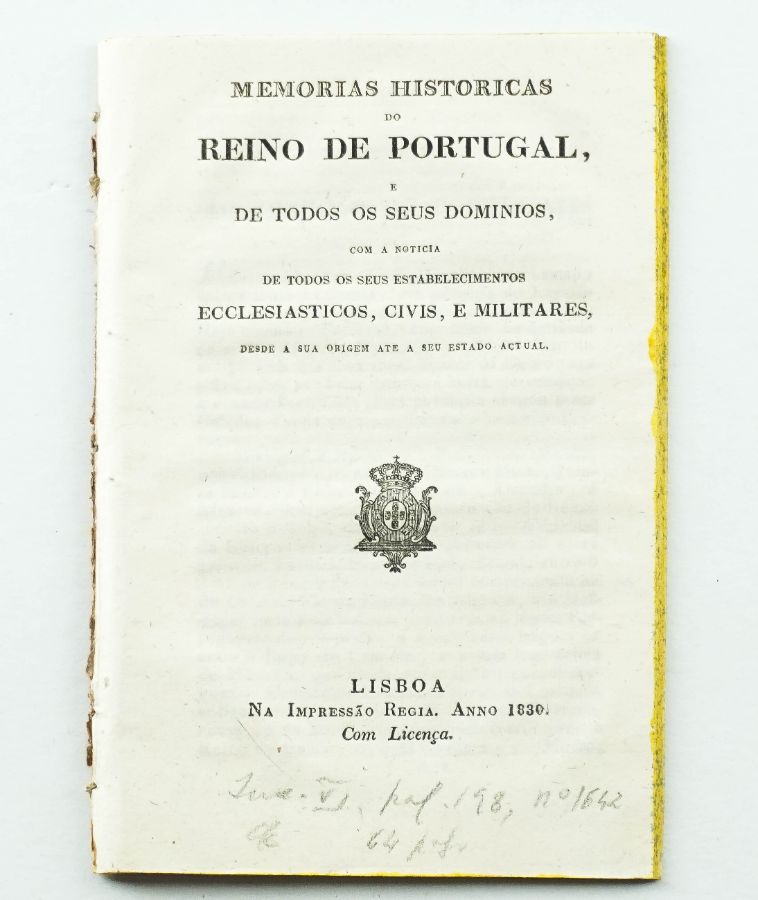 Memórias Históricas do Reino de Portugal (1830)
