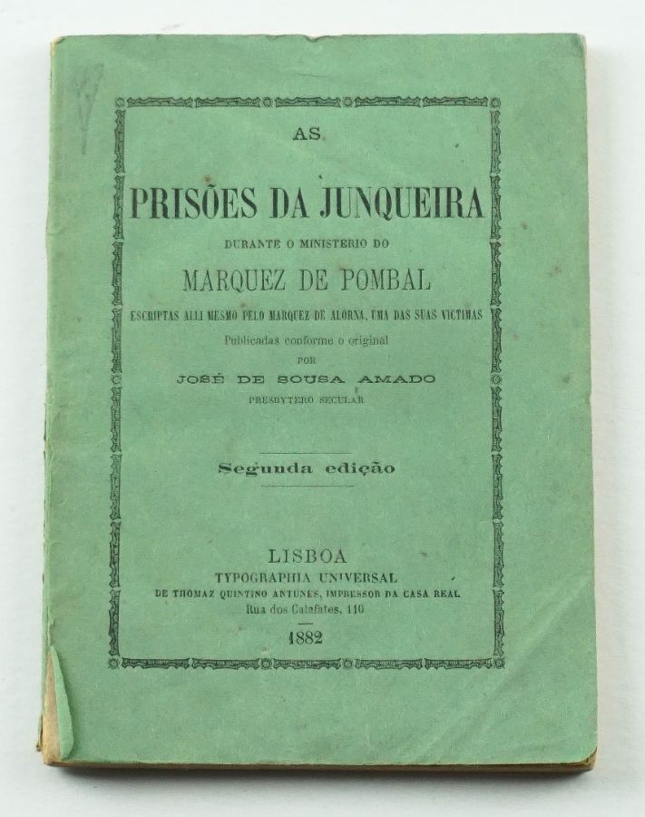 Memórias do Marquês de Alorna, prisioneiro de Pombal