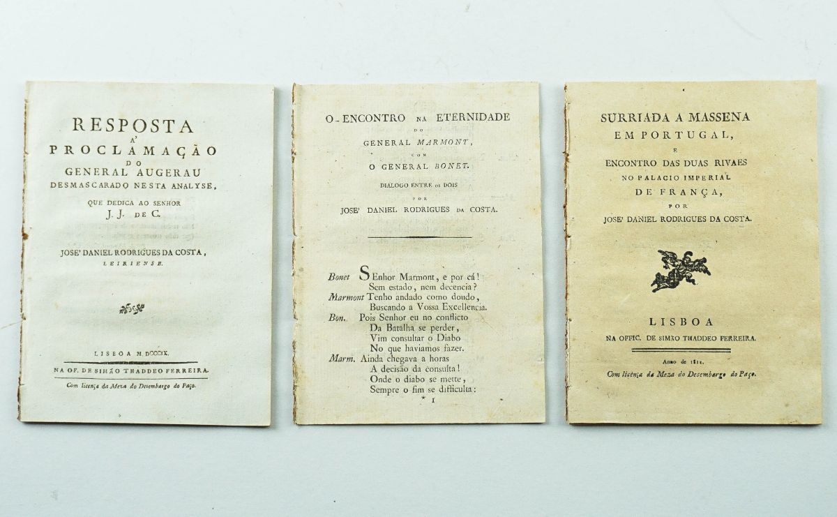Obras antifrancesas de José Daniel Rodrigues da Costa