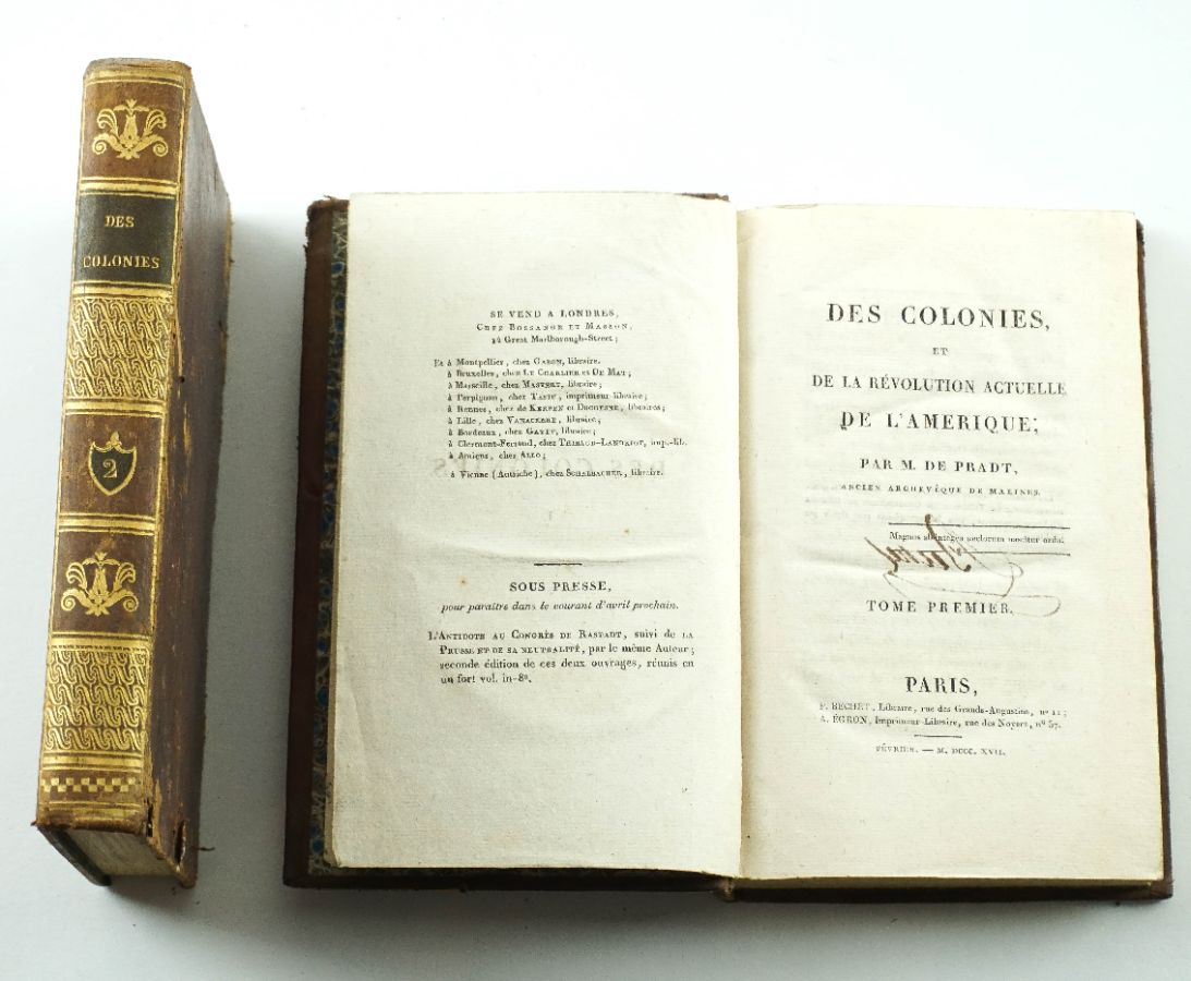 Des Colonies, et de la révolution actuelle de l’Amérique