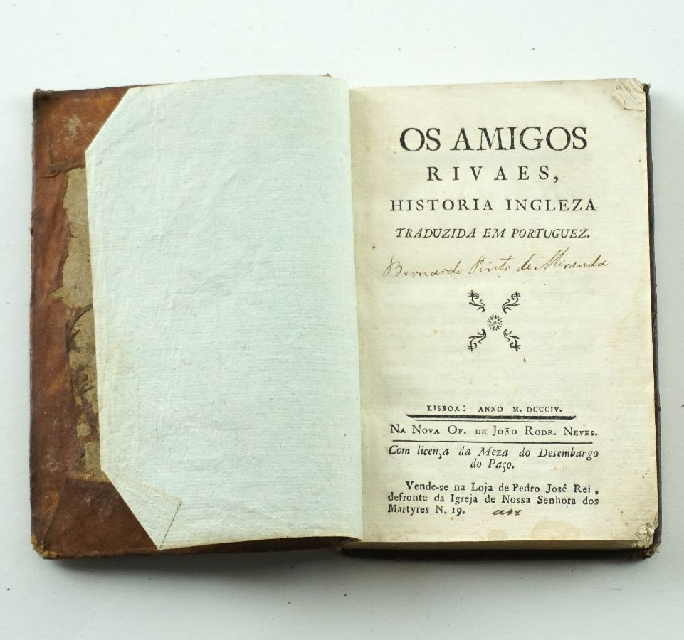 Os Amigos Rivaes, História Ingleza