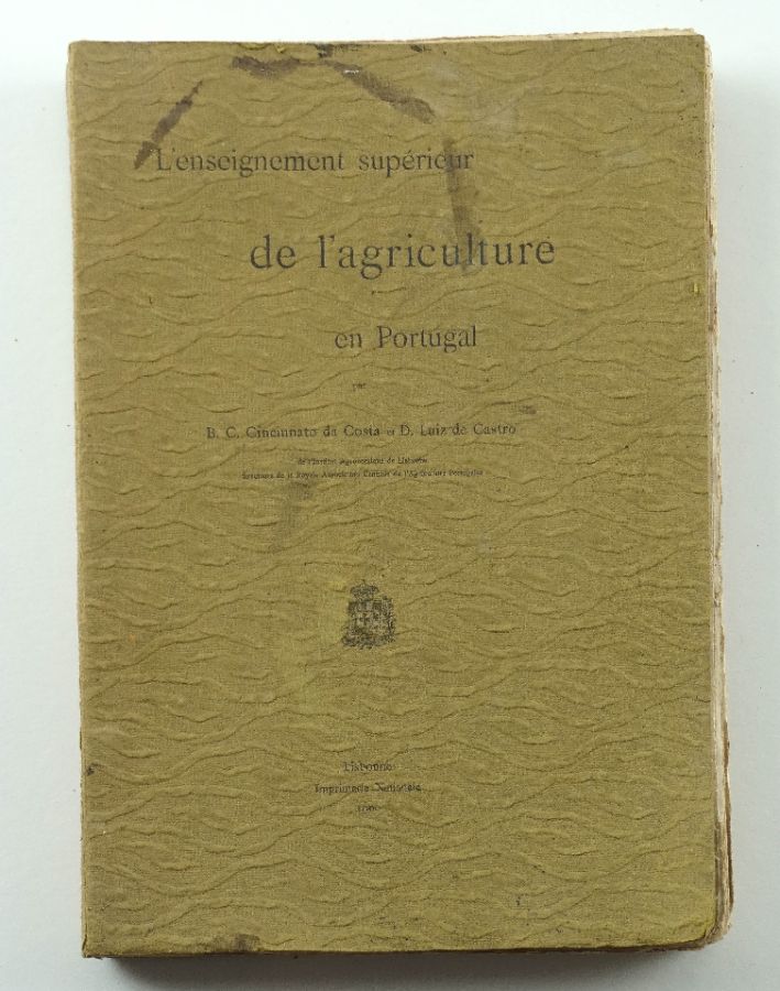 L'Enseignement Supérior de L 'agriculture en Portugal - 1900
