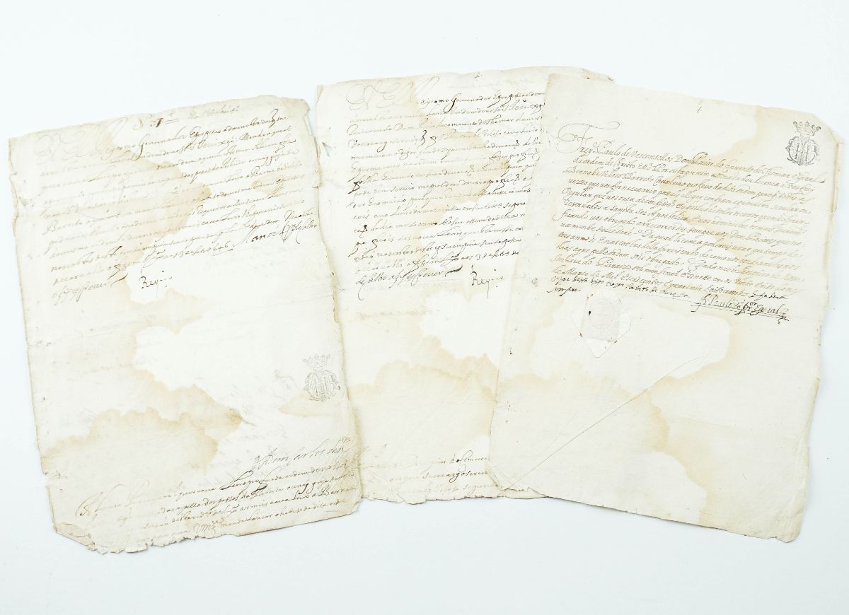 2 Cartas régias datadas de 1646