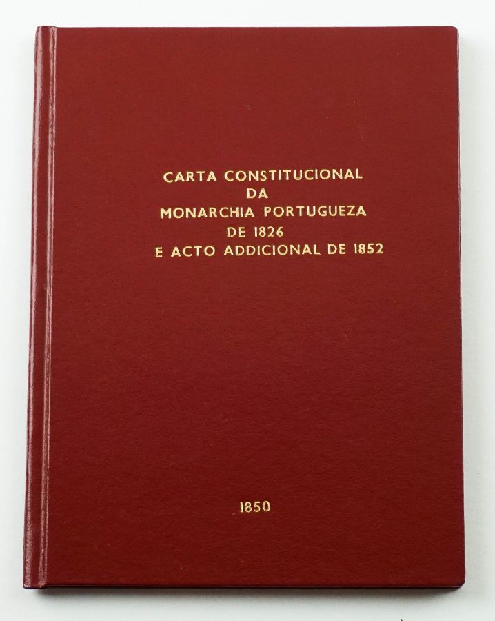 Carta Constitucional com o Acto Adicional de 1852