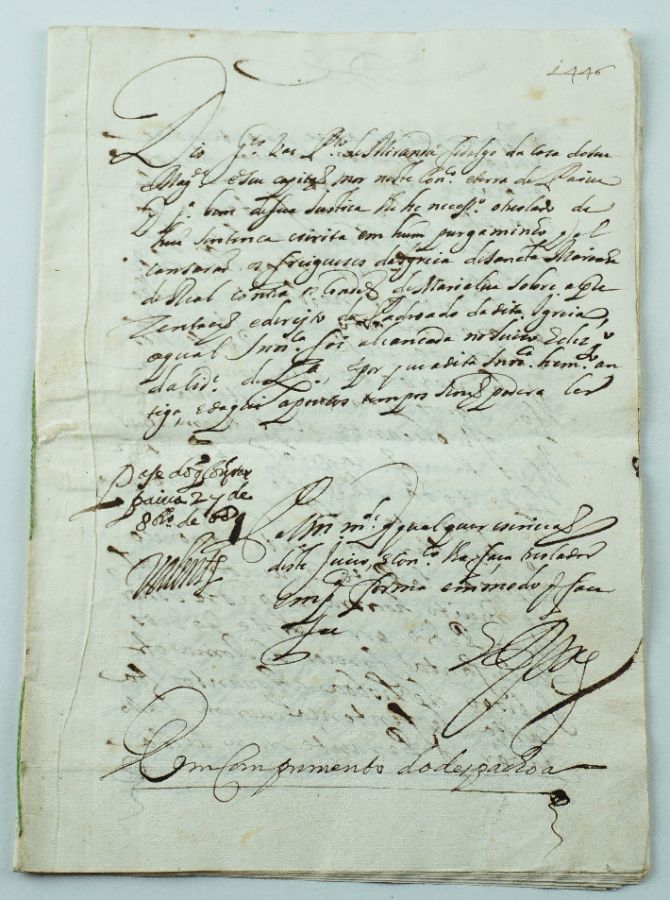 Manuscrito contenda Condes de Marialva 1446 -1689