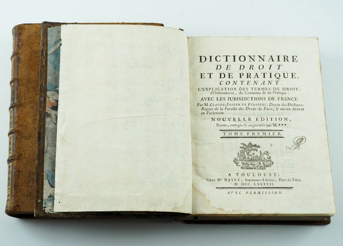 Dictionnaire de droit et de pratique -1779