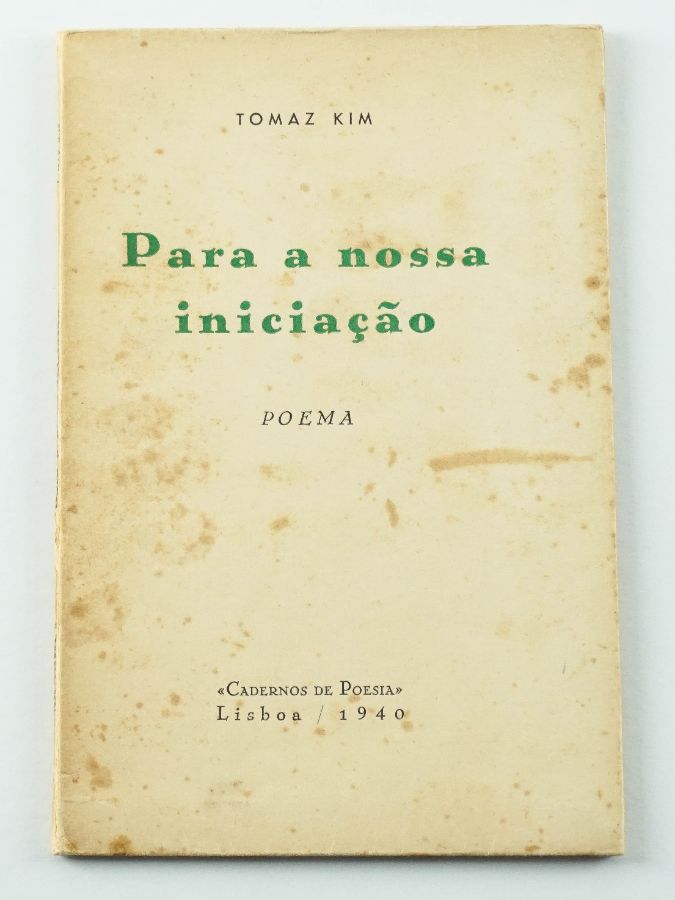 Tomaz Kim – primeiro livro do autor - com dedicatória