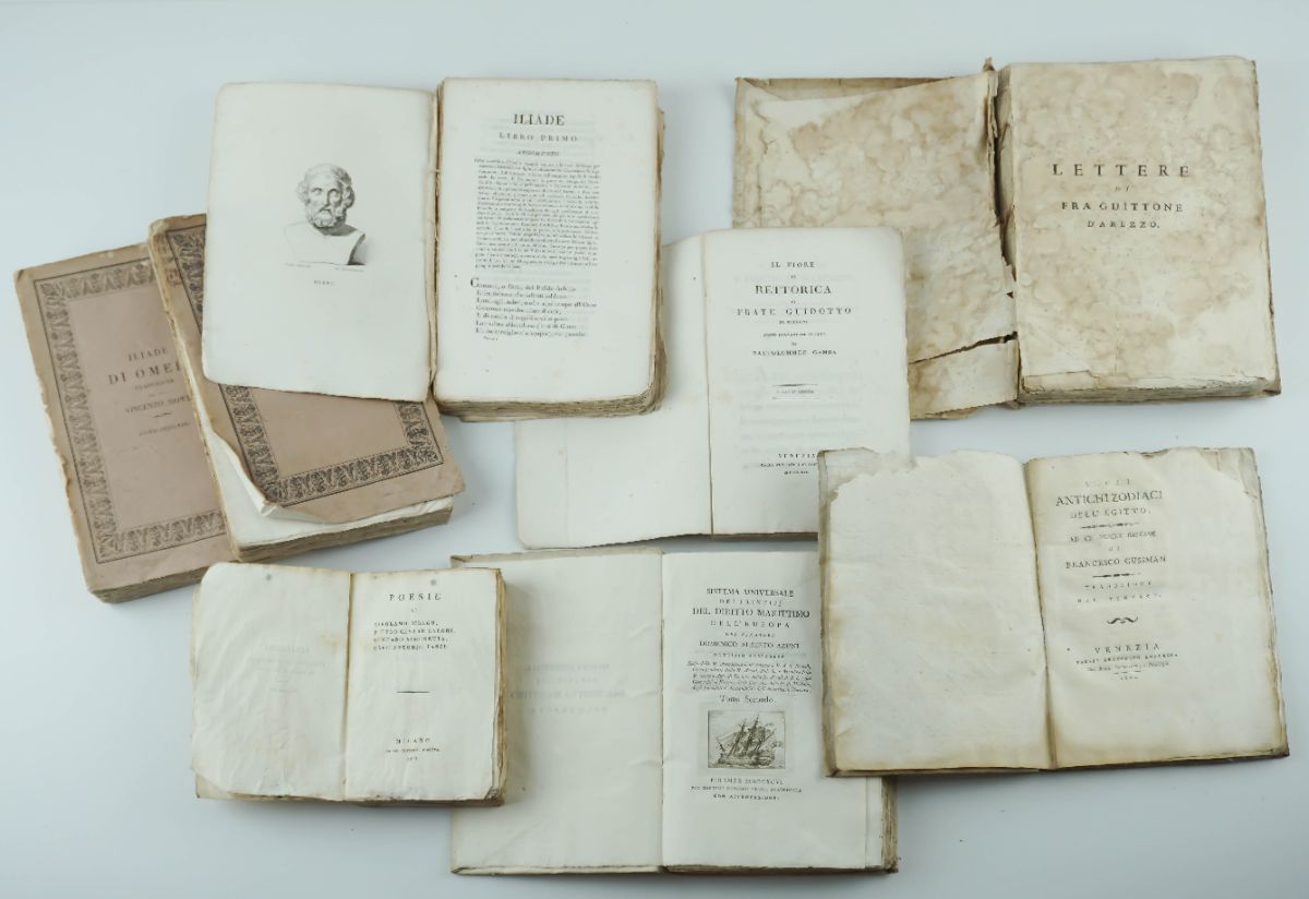 Livros Italianos séc. XVIII e XIX