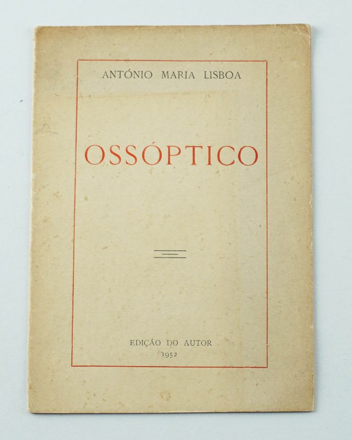 António Maria Lisboa - primeiro livro do autor