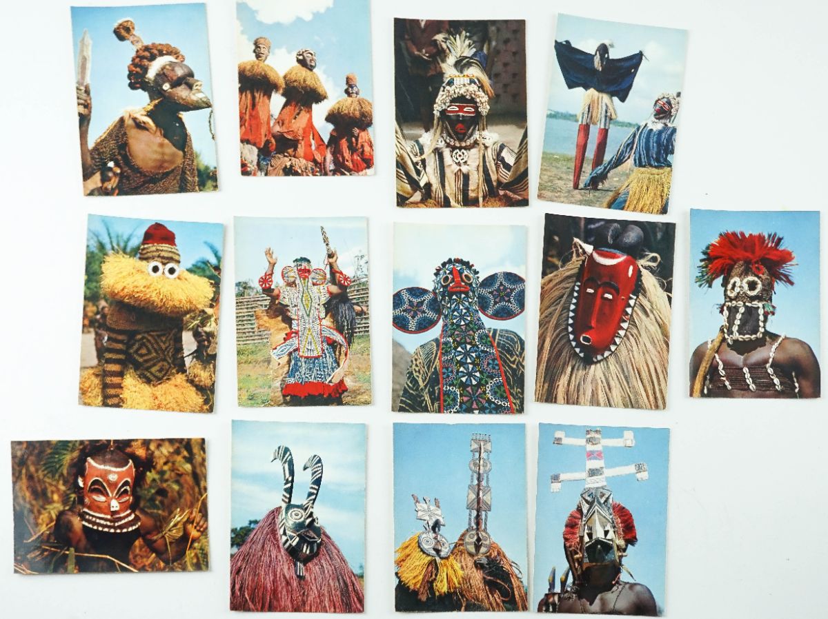 Máscaras Africanas - Postais
