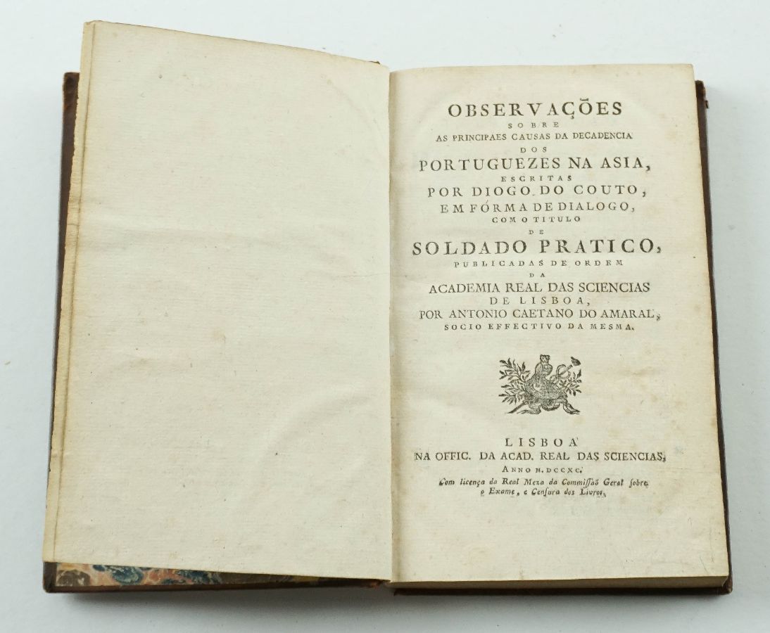 Observações sobre as principais causas de decadência dos Portuguezes na Asia - 1790