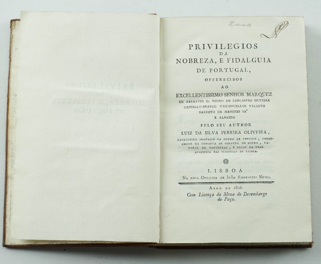 Privilégios da Nobreza, E Fidalguia de Portugal