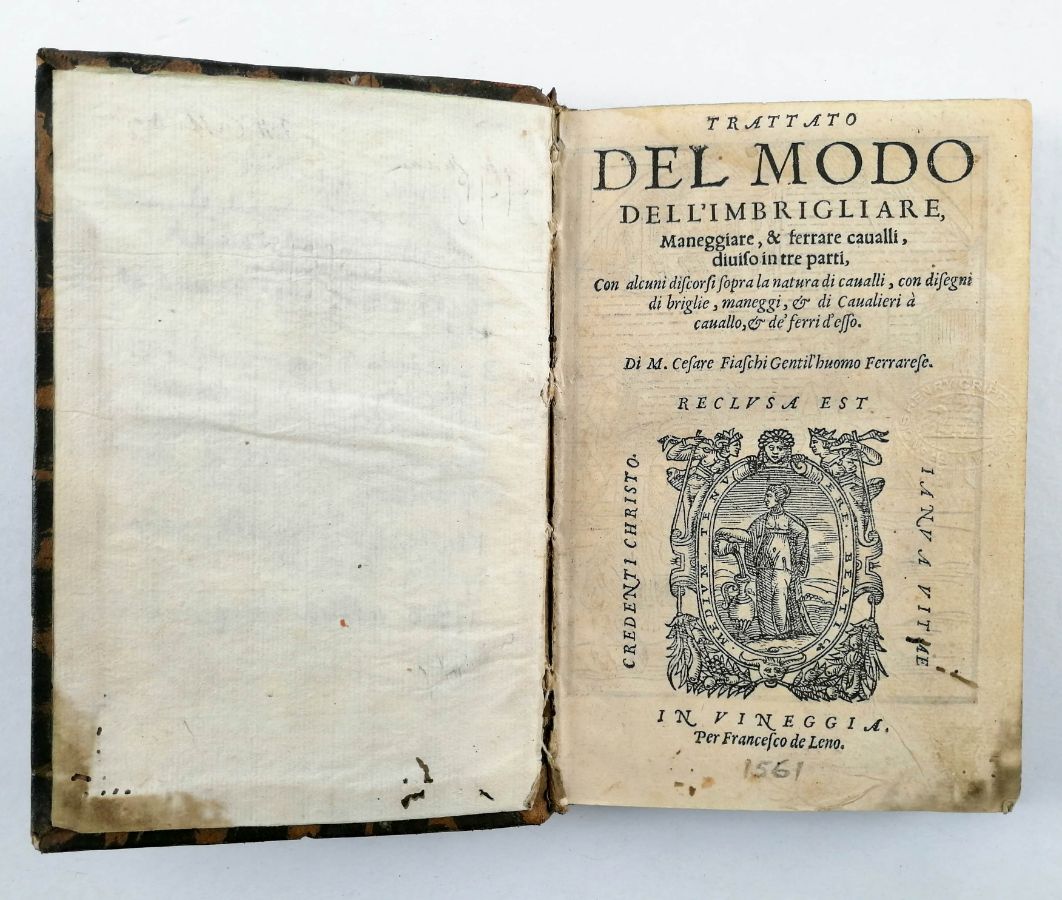 Raríssima obra sobre cavalos - 1561