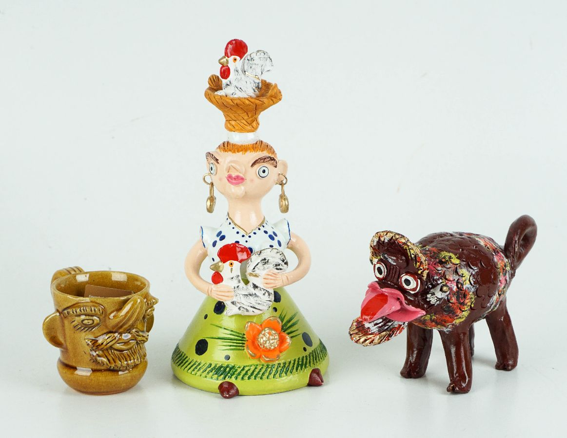 3 Peças em cerâmica