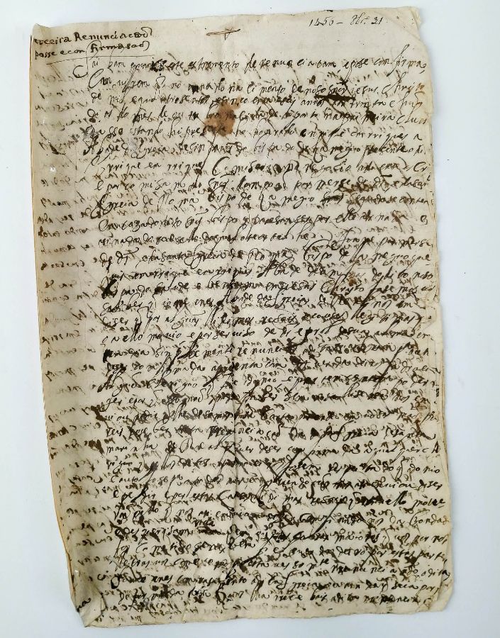 Instrumento de Renunciação, Posse e Confirmação, 1456