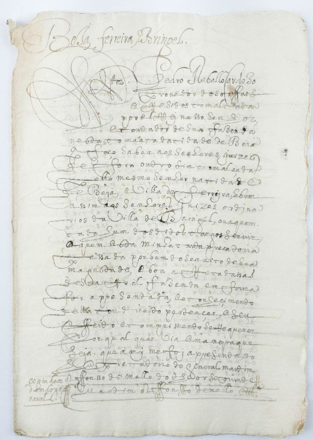 BEJA, FERREIRA E BERINGEL. CARTA PRECATÓRIA PARA COBRANÇA DA DÉCIMA - 1642