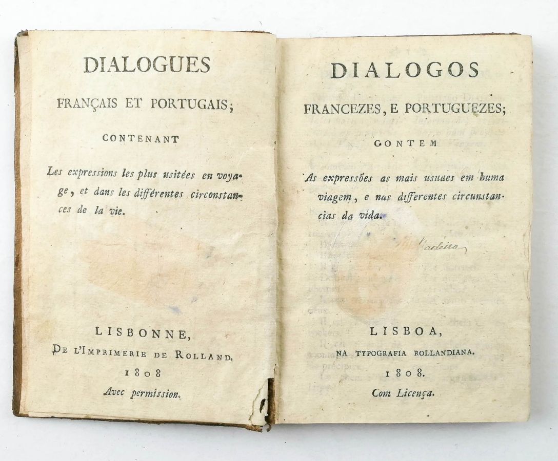 Invasões Francesas – um manual de conversação francês-português (1808)