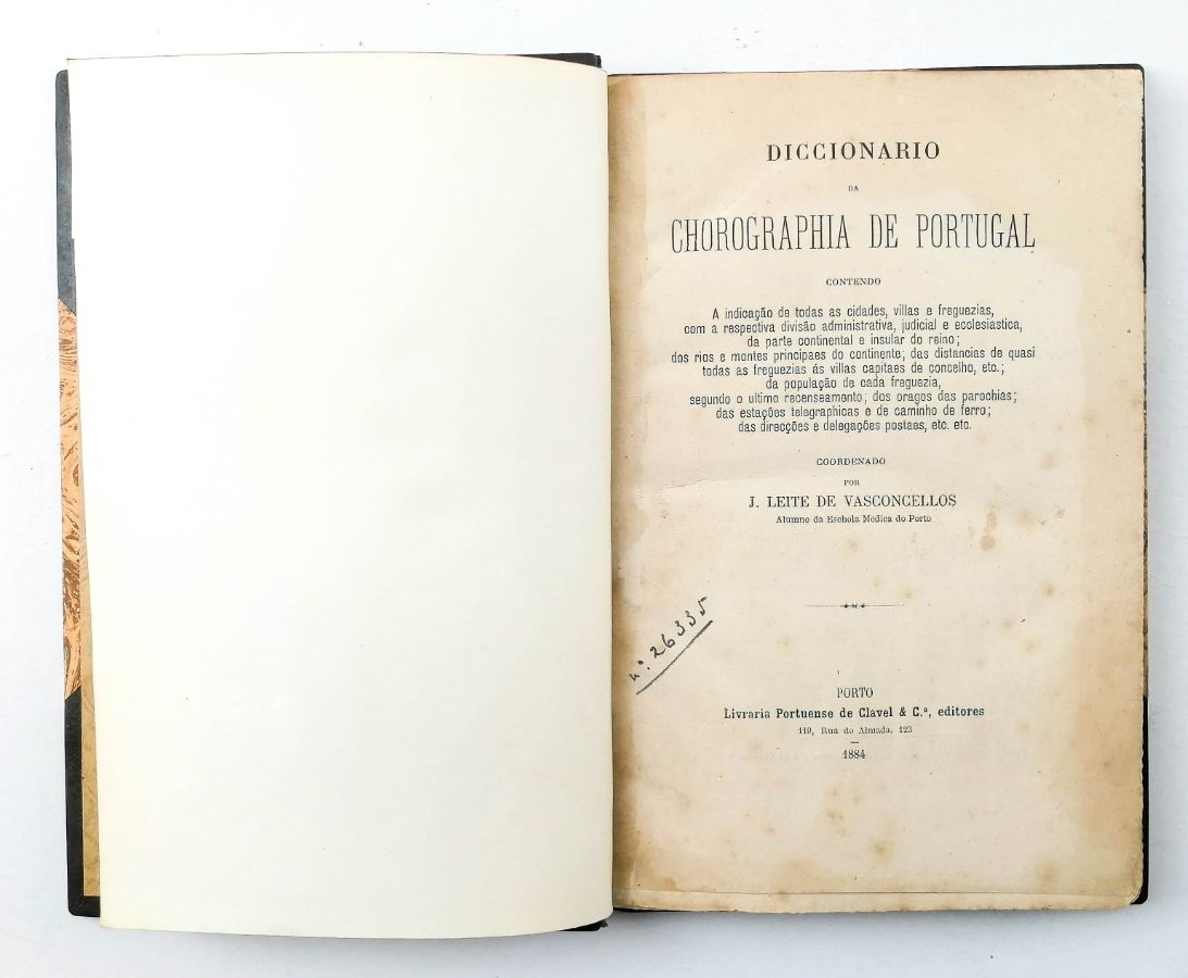 DICCIONARIO DA CHOROGRAFIA DE PORTUGAL