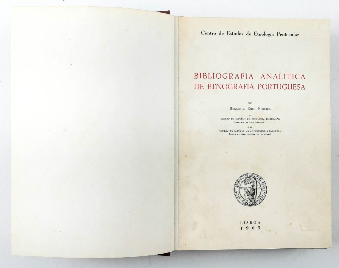 BIBLIOGRAFIA ANALÍTICA DE ETNOGRAFIA PORTUGUESA