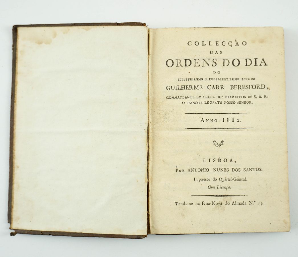 Colecção Ordens do Dia anno 1812