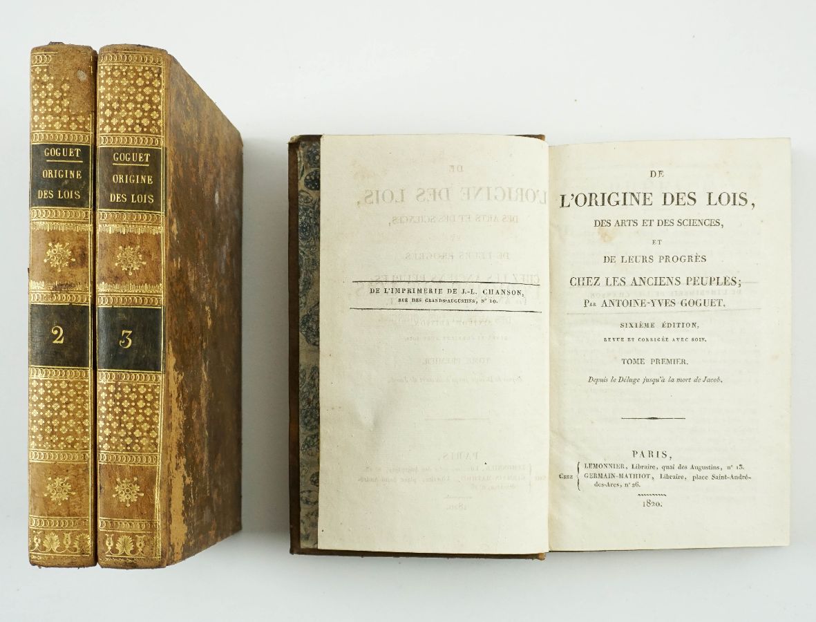 De l'origine des loix, des arts, et des sciences, et de leurs progrès chez les anciens peuples