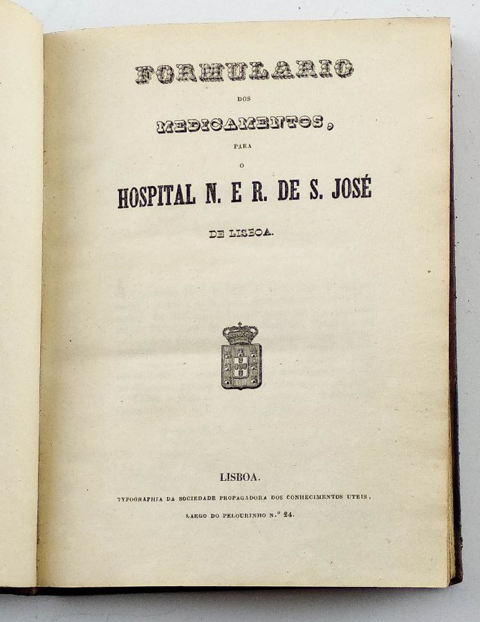 Formulário dos Medicamentos para o Hospital N.E.R. de S. José de Lisboa