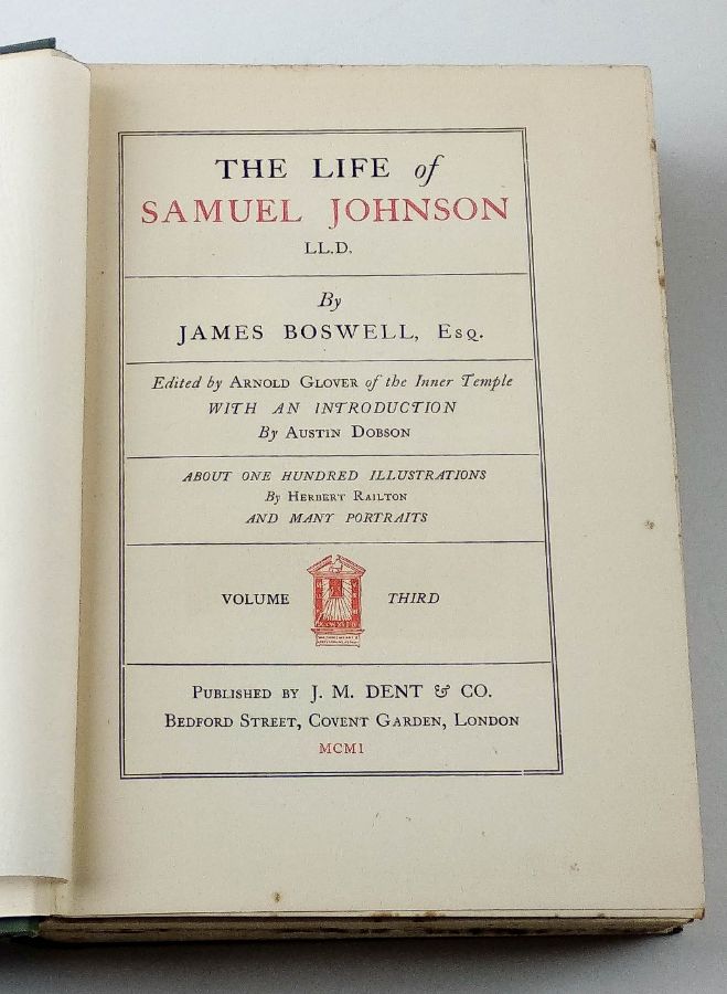 The Life of Samuel Johnson LL.D.