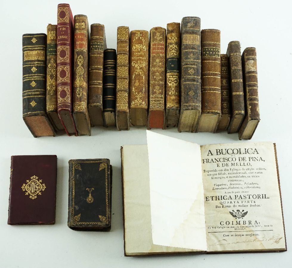Lote de livros Religiosos séc. XVIII e XIX
