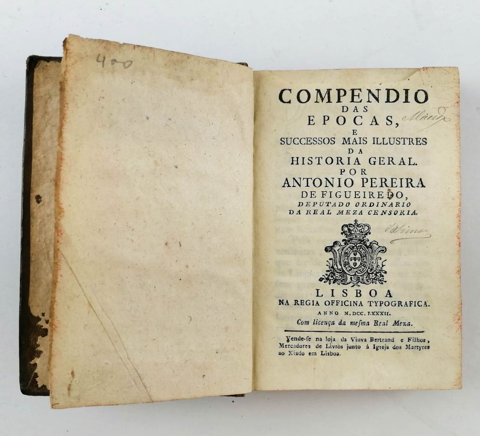 Compendio das Épocas e Successos mais Illustres da História Geral