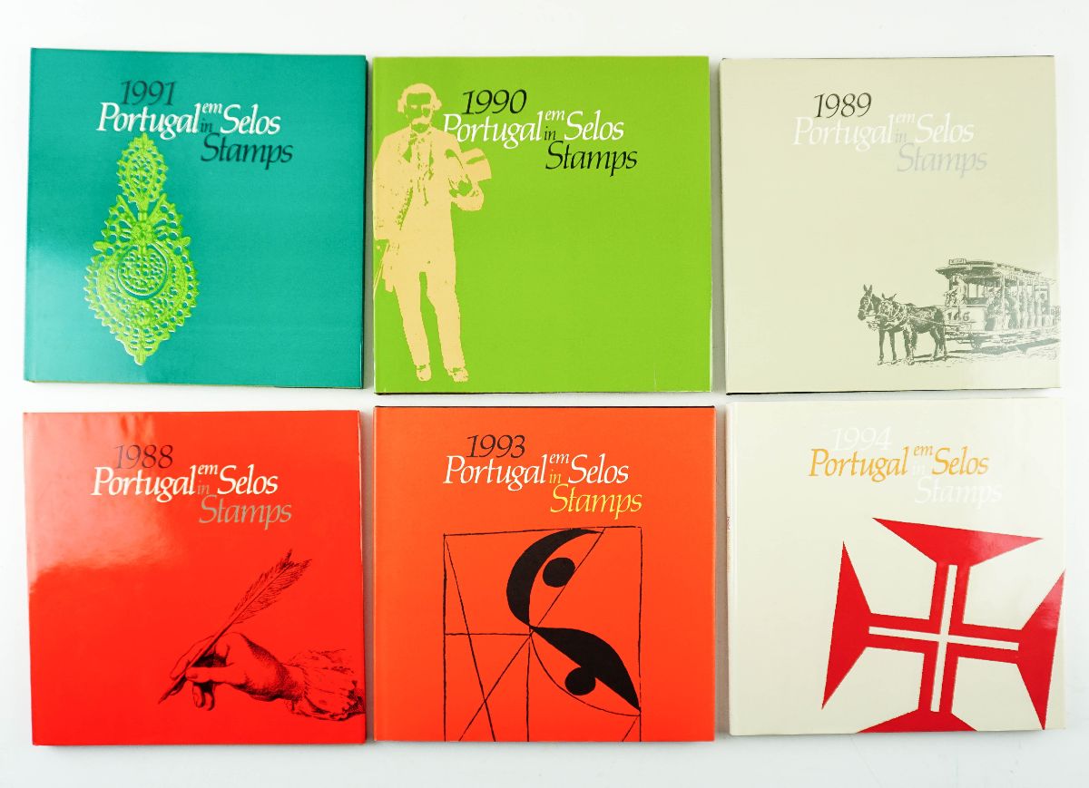 6 Livros dos CTT – Portugal em selos