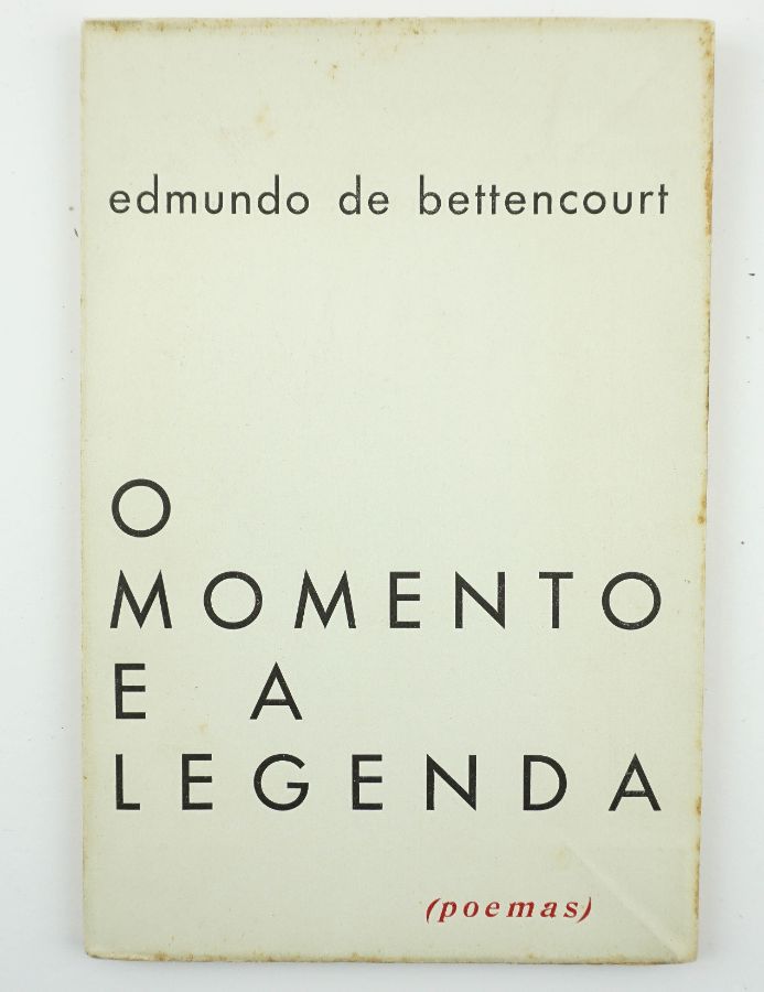 Edmundo de Bettencourt – primeiro livro do autor
