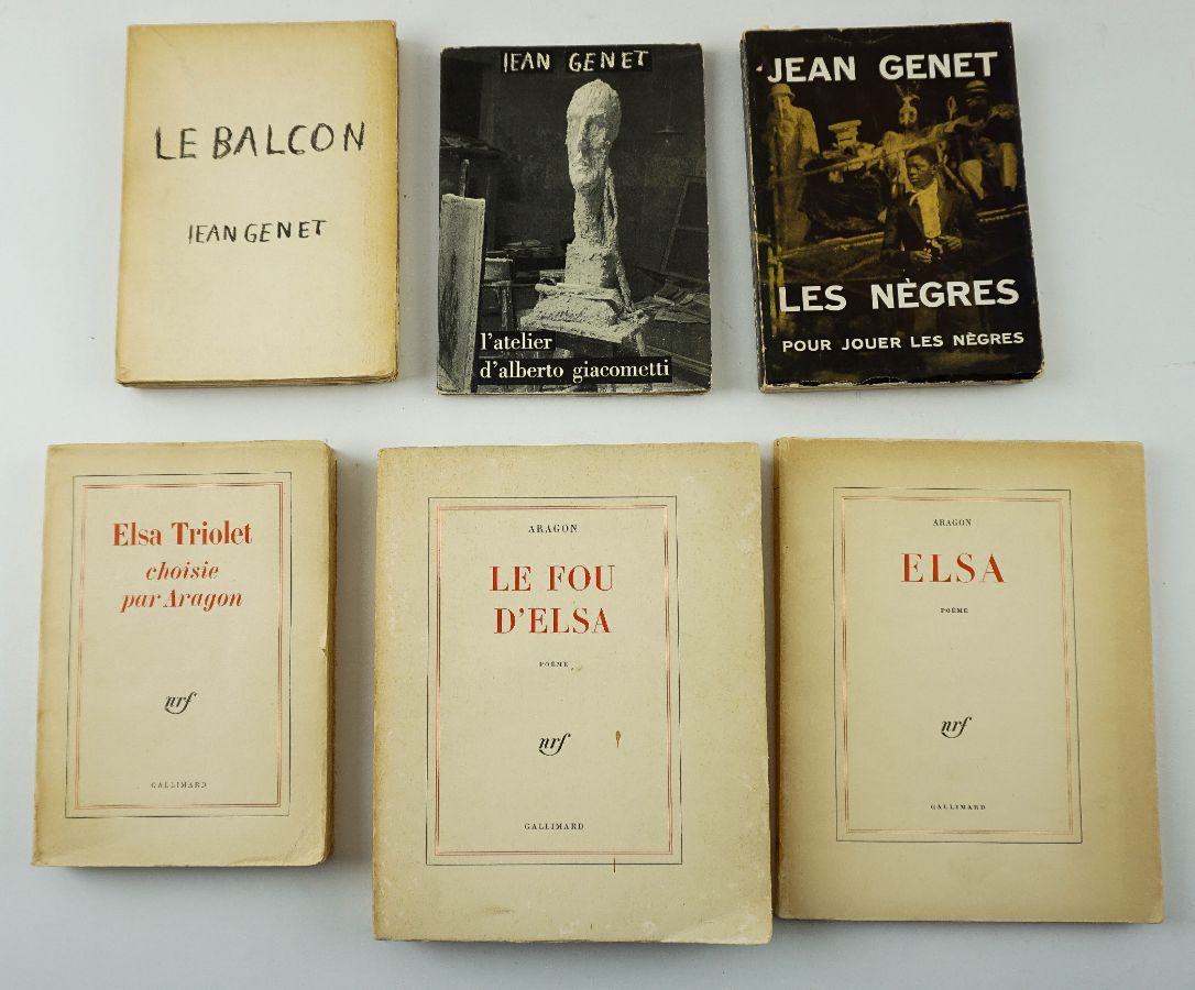 Aragon, Literatura Francesa – Primeiras Edições e Jean Genet 3 livros