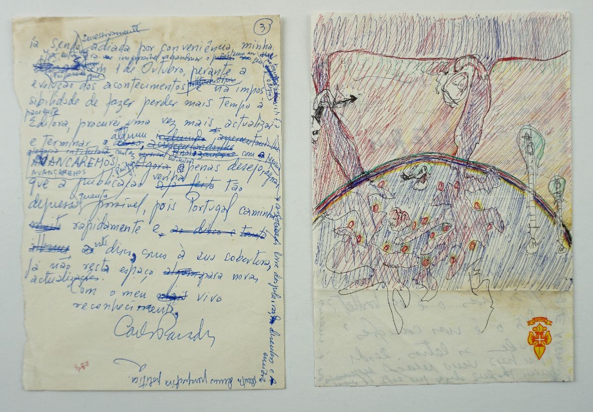 Carlos Paredes Manuscrito e desenho