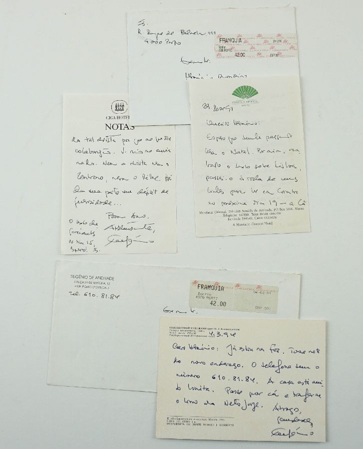 Eugénio de Andrade – manuscritos