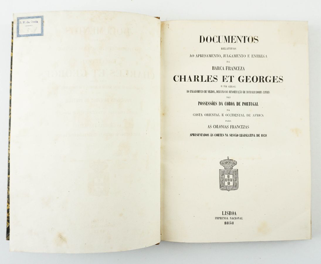 Questão da barca «Charles et George» - Luta contra o tráfico de escravos (1858)