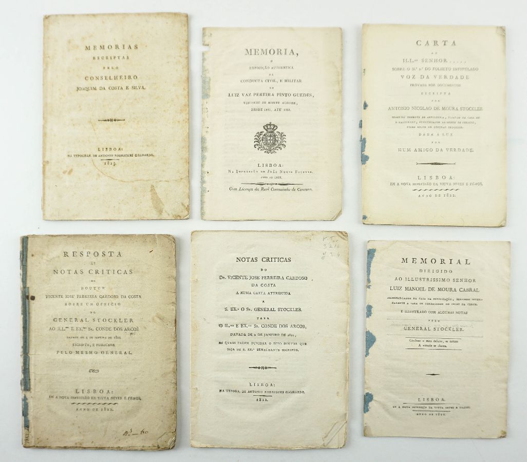 Raro conjunto de publicações liberais (1822-1823)