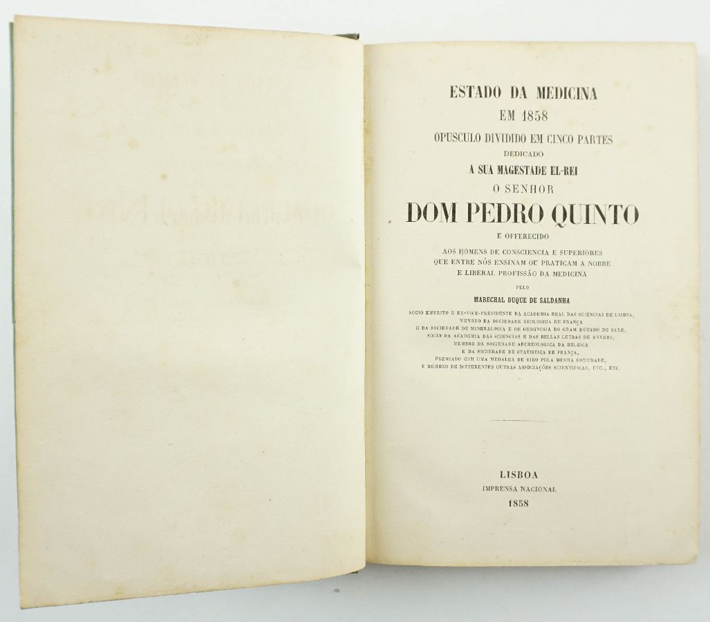 Polémica entre o Duque de Saldanha e o Dr. Bernardino Gomes