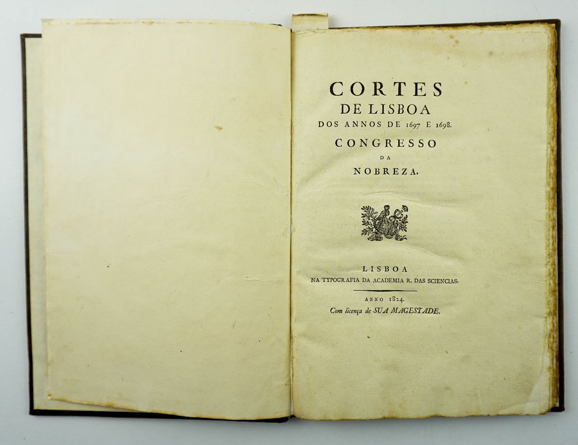 Cortes de Lisboa dos Annos de 1677 e 1698 Congresso da Nobreza