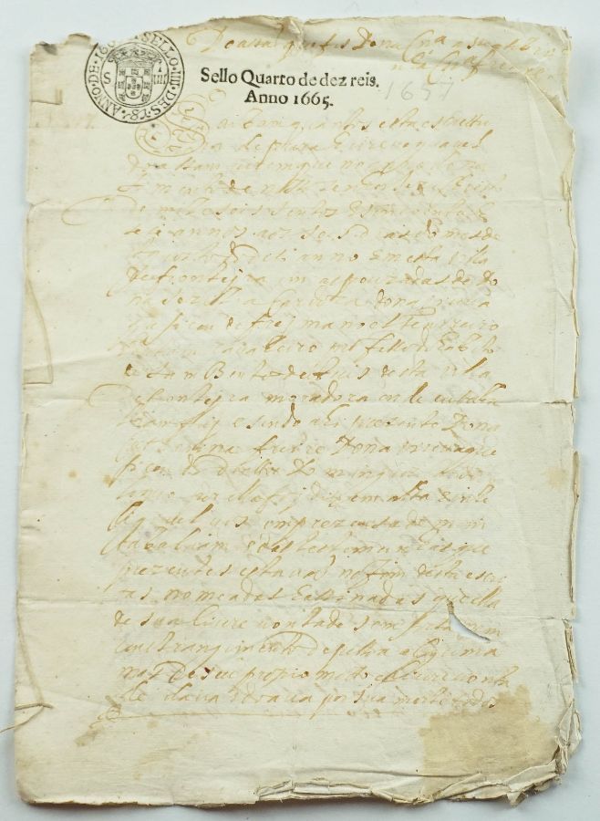 Doação de D. Catarina Freire a sua sobrinha. Fronteira - 1667