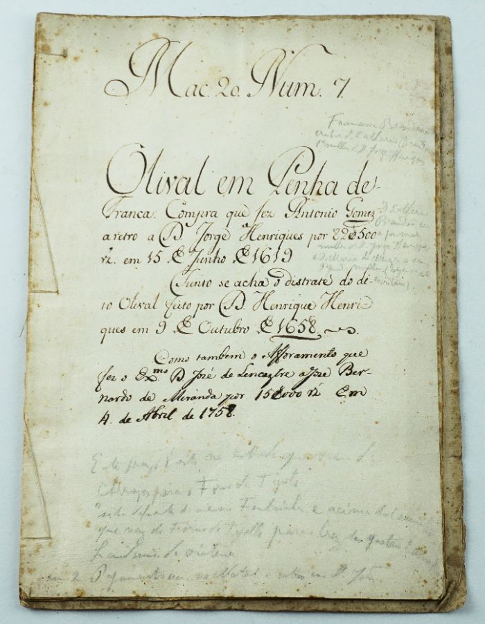 Manuscrito de compra Lisboa Penha de França, 1619