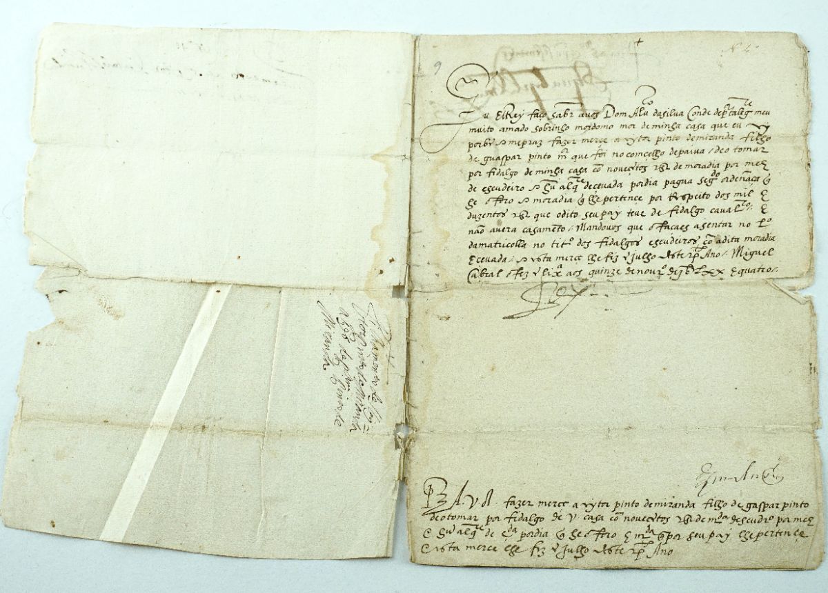 Rarissimo manuscrito de El Rey D. Sebastião – 1574