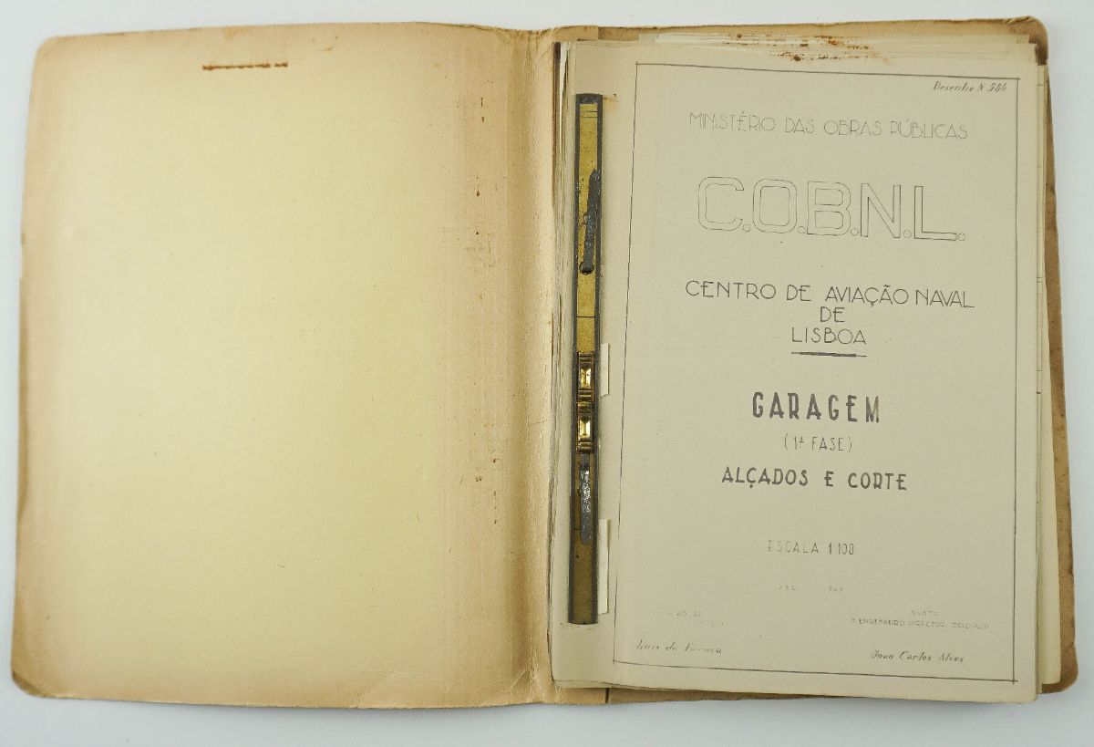 Manuscrito / Dossier Projecto Aviação Naval de Lisboa - 1948