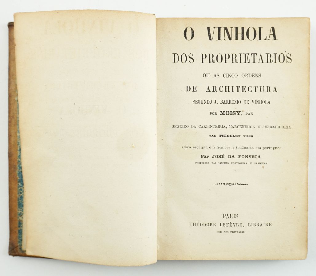 O VINHOLA DOS PROPRIETARIOS, OU AS CINCO ORDENS DE ARCHITECTURA, SEGUNDO