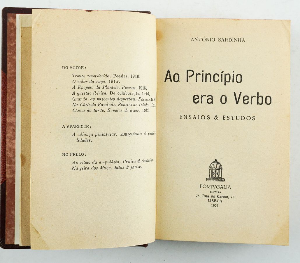 Ao Principio era o Verbo por António Sardinha