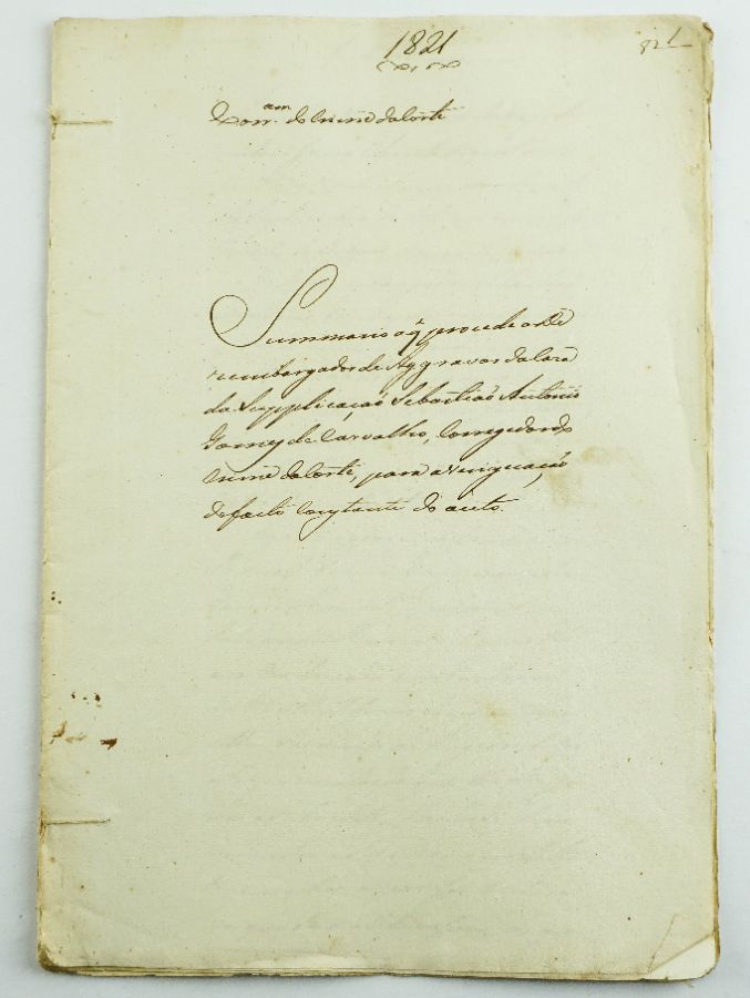 INSULTOS E PANCADAS - MANUEL FREIRE GAMEIRO E SEU GENRO. 1821